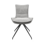 Amber Dining Chair Light Grey - Pair