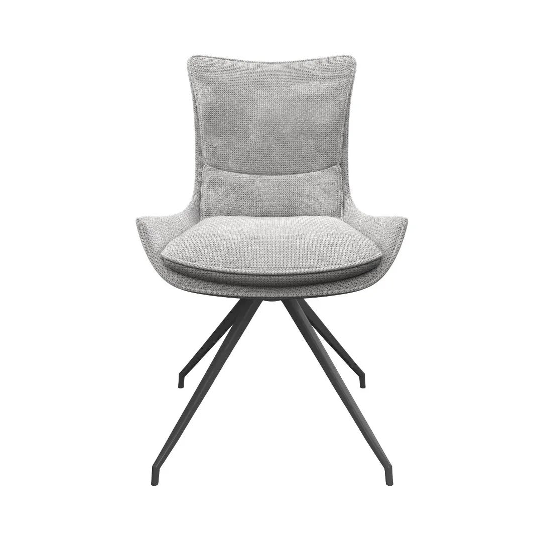 Amber Dining Chair Light Grey - Pair