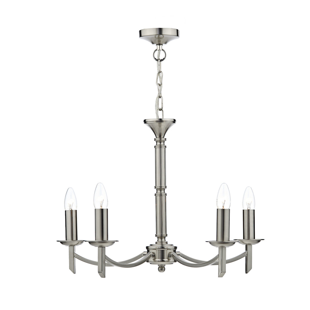 Ambassador 5 Light Dual Mount Pendant Satin Chrome<br>Satin Chrome