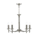 Ambassador 5 Light Dual Mount Pendant Satin Chrome<br>Satin Chrome