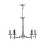 Ambassador 5 Light Dual Mount Pendant Satin Chrome<br>Satin Chrome
