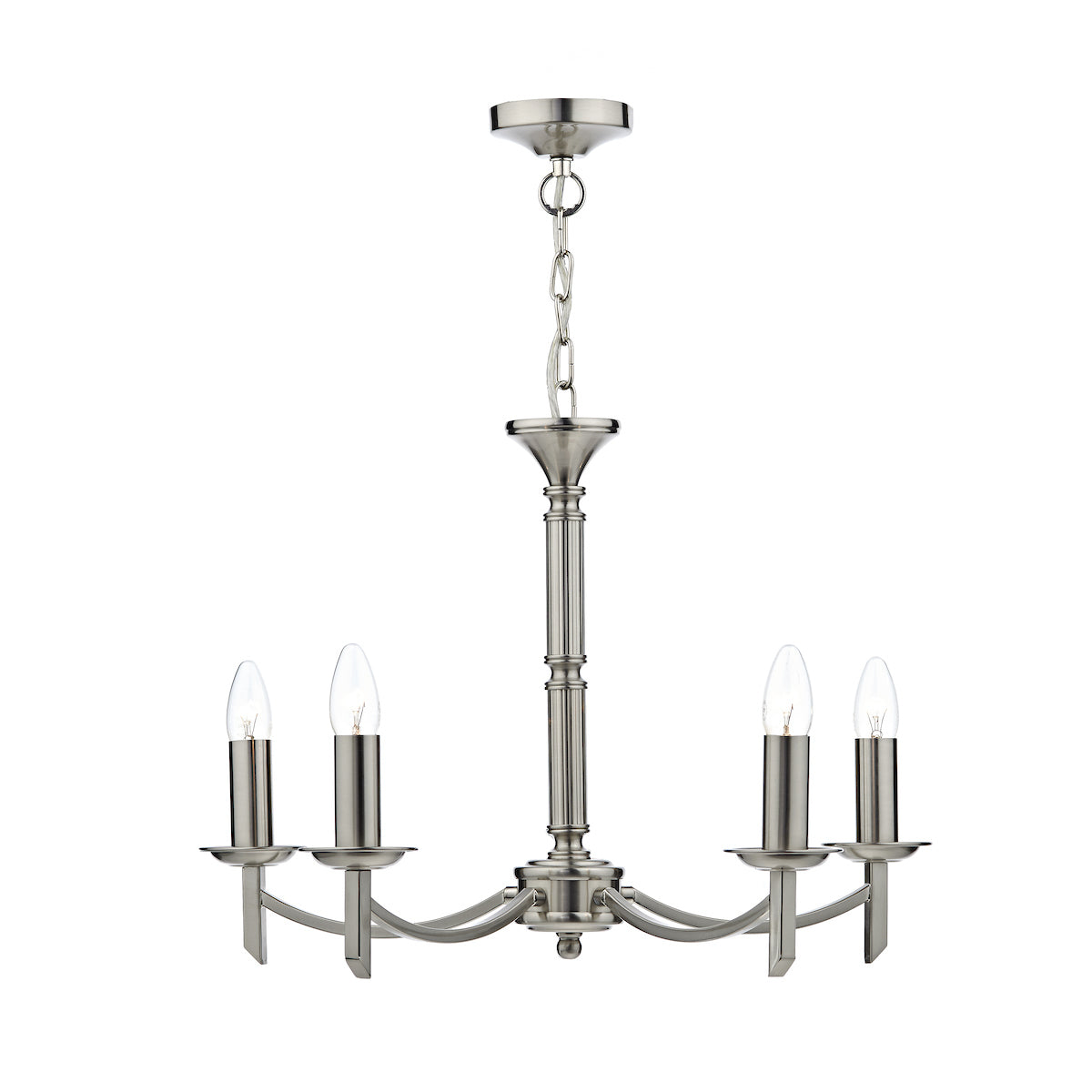 Ambassador 5 Light Dual Mount Pendant Satin Chrome<br>Satin Chrome