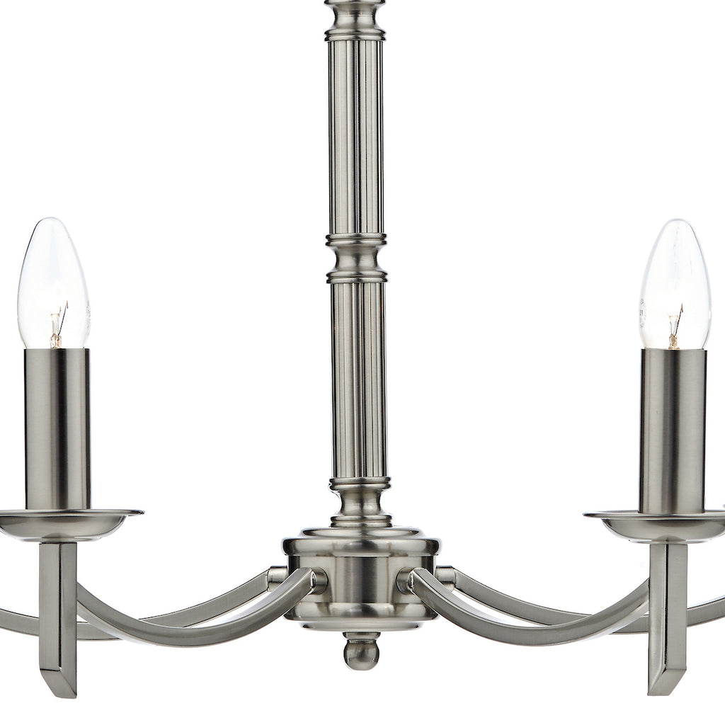 Ambassador 5 Light Dual Mount Pendant Satin Chrome<br>Satin Chrome