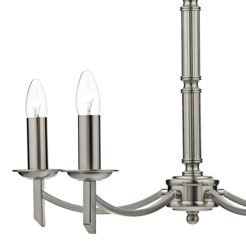Ambassador 5 Light Dual Mount Pendant Satin Chrome<br>Satin Chrome