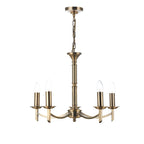 Ambassador 5 Light Dual Mount Pendant Antique Brass<br>Antique Brass