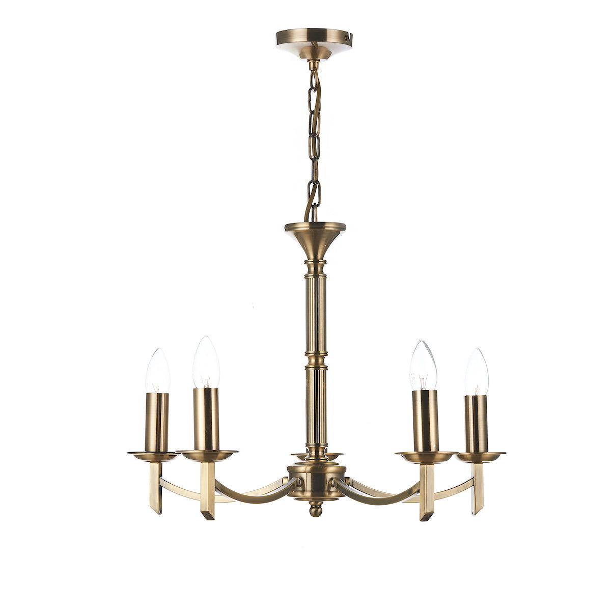 Ambassador 5 Light Dual Mount Pendant Antique Brass<br>Antique Brass