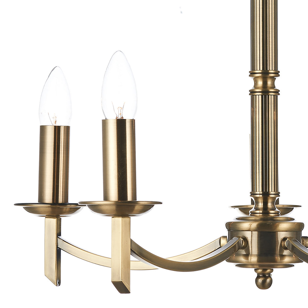 Ambassador 5 Light Dual Mount Pendant Antique Brass<br>Antique Brass