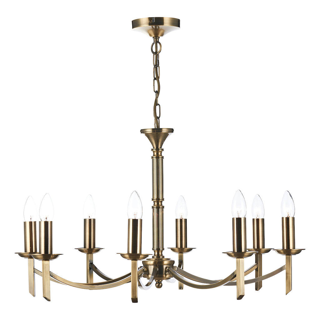 Ambassador 8 Light Dual Mount Pendant Antique Brass<br>Antique Brass