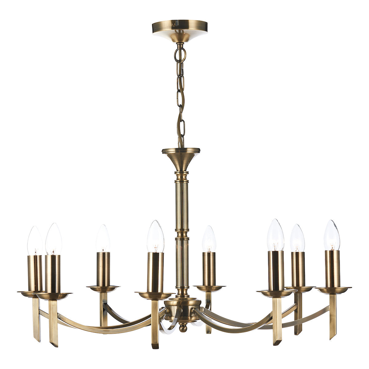 Ambassador 8 Light Dual Mount Pendant Antique Brass<br>Antique Brass
