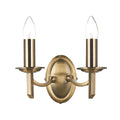 Ambassador Double Wall Bracket Antique Brass<br>Antique Brass