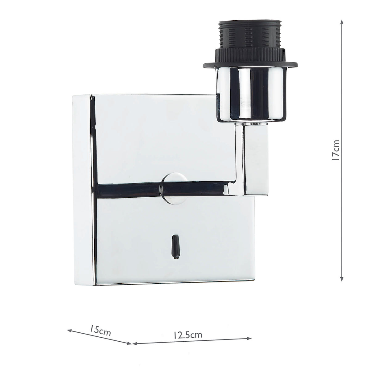 Anvil Wall Light Polished Chrome Bracket Only<br>Polished Chrome