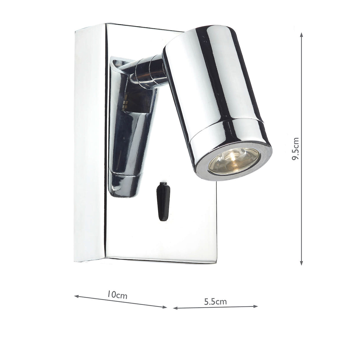 Anvil Wall Bracket Polished Chrome LED<br>Polished Chrome