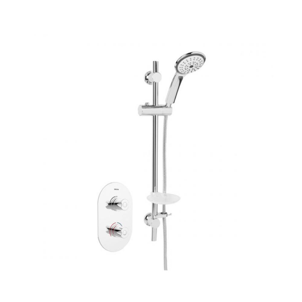 Bristan Artisan Thermostatic Recessed Concealed Dual Control Shower Valve with Adjustable Riser