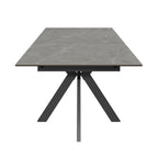 Aramis 130-170cm Matt Grey Ceramic Extending Dining Table