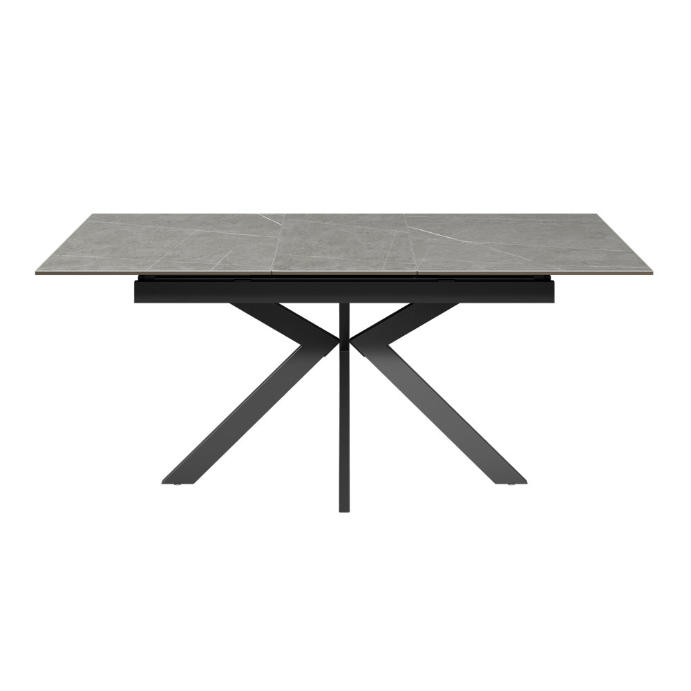 Aramis 130-170cm Matt Grey Ceramic Extending Dining Table