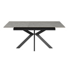 Aramis 130-170cm Matt Grey Ceramic Extending Dining Table