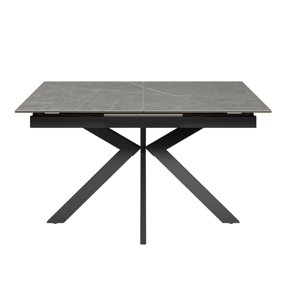 Aramis 130-170cm Matt Grey Ceramic Extending Dining Table