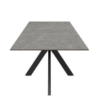 Aramis 160-200cm Matt Grey Ceramic Extending Dining Table