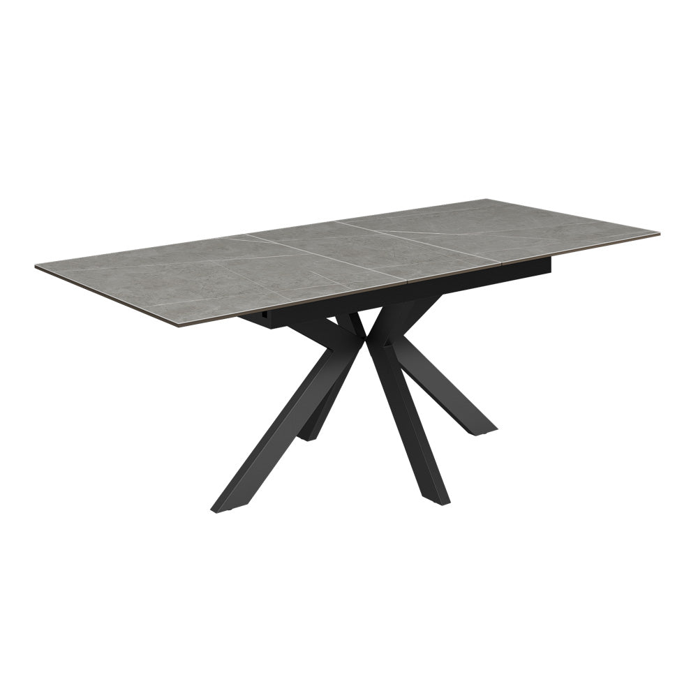 Aramis 160-200cm Matt Grey Ceramic Extending Dining Table