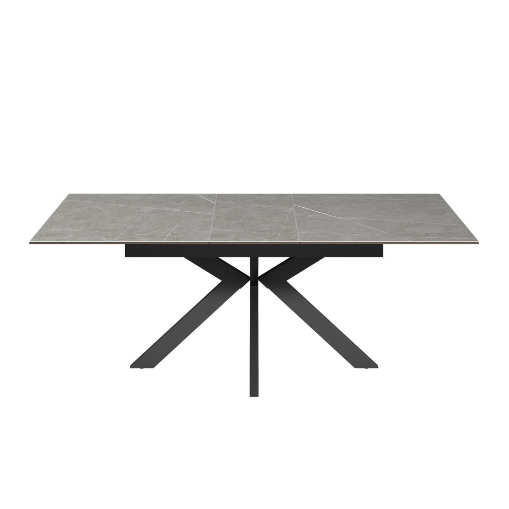 Aramis 160-200cm Matt Grey Ceramic Extending Dining Table