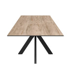 Aramis 160-200cm Wood Look Ceramic Extending Dining Table