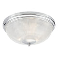 Arbor Bathroom 3 Light Flush Polished Chrome & Glass IP44<br>Polished Chrome