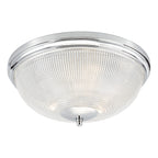 Arbor Bathroom 3 Light Flush Polished Chrome & Glass IP44<br>Polished Chrome