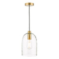 Archie Pendant Satin Bronze Glass<br>Glass