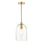 Archie Pendant Satin Bronze Glass<br>Glass