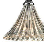 Ardeche 1 Light Fluted Glass Pendant Polished Chrome<br>Polished Chrome