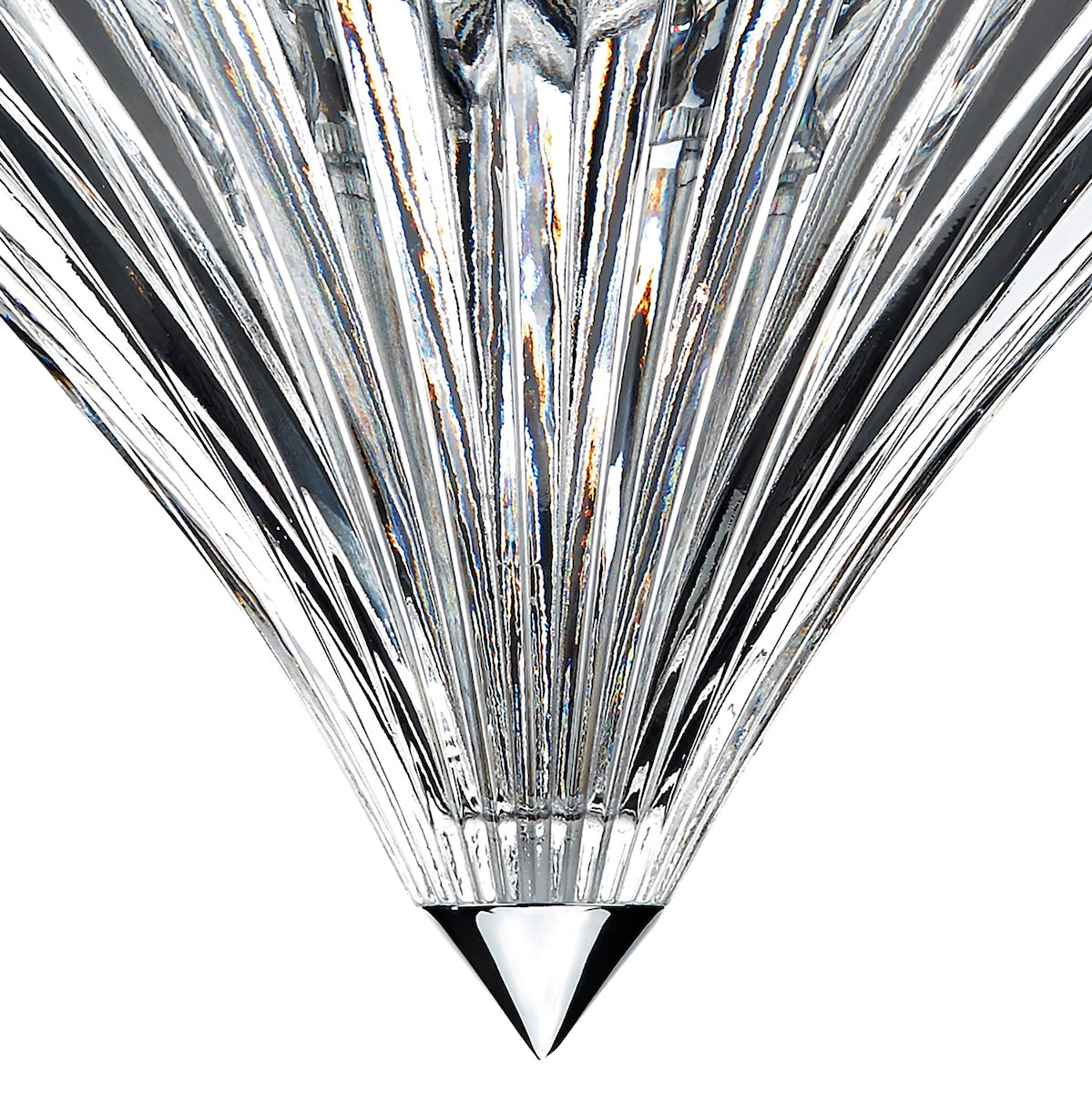 Ardeche 3 Light Flush Polished Chrome<br>Glass