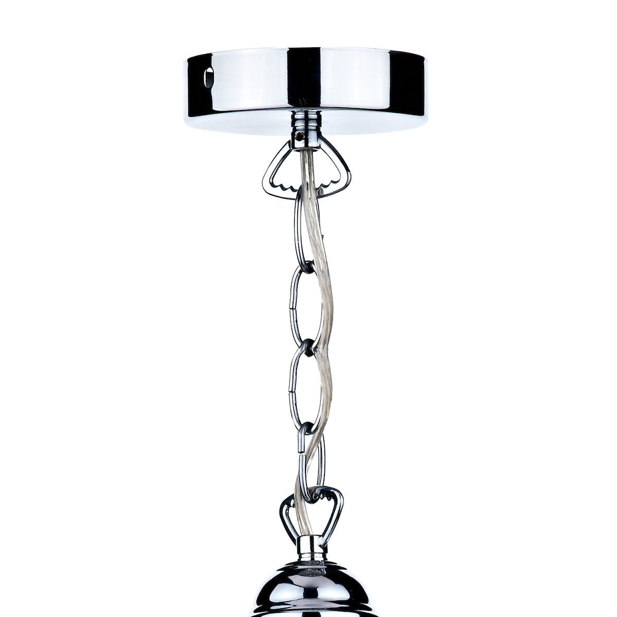 Ardeche 1 Light Large Pendant Clear Glass Polished Chrome<br>Polished Chrome