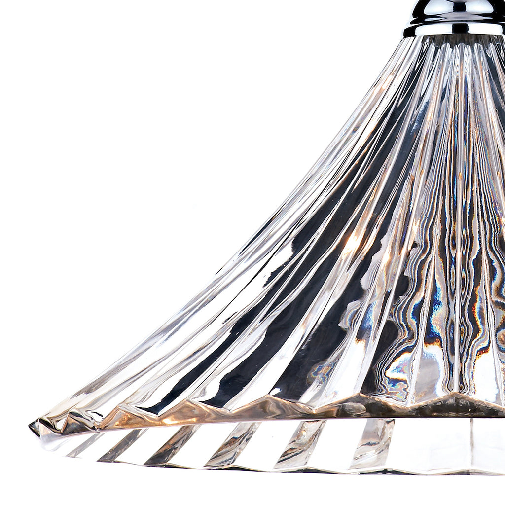Ardeche 1 Light Large Pendant Clear Glass Polished Chrome<br>Polished Chrome