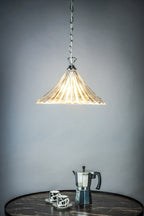 Ardeche 1 Light Large Pendant Clear Glass Polished Chrome<br>Polished Chrome