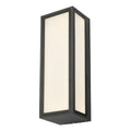 Arham Outdoor Wall Light Matt Grey Frosted Glass IP65 LED<br>Matt Grey