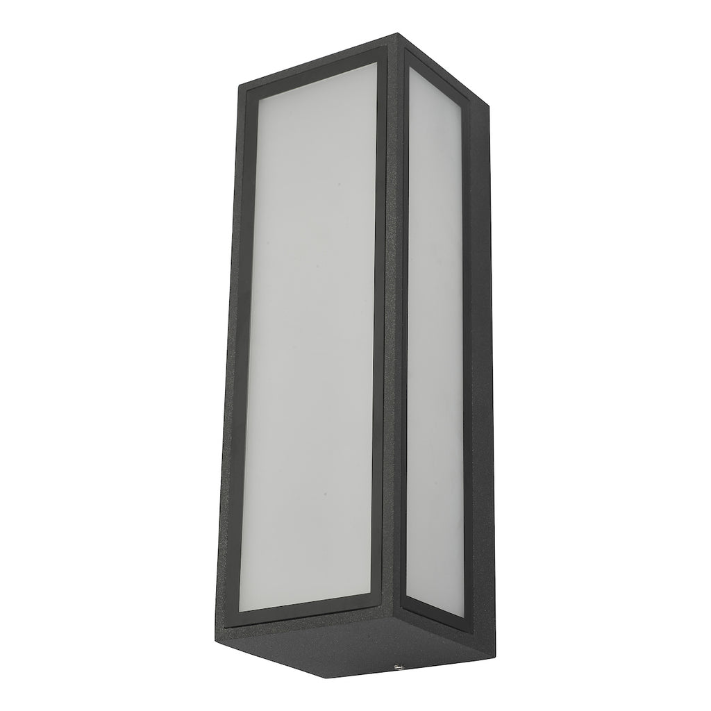 Arham Outdoor Wall Light Matt Grey Frosted Glass IP65 LED<br>Matt Grey