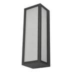 Arham Outdoor Wall Light Matt Grey Frosted Glass IP65 LED<br>Matt Grey