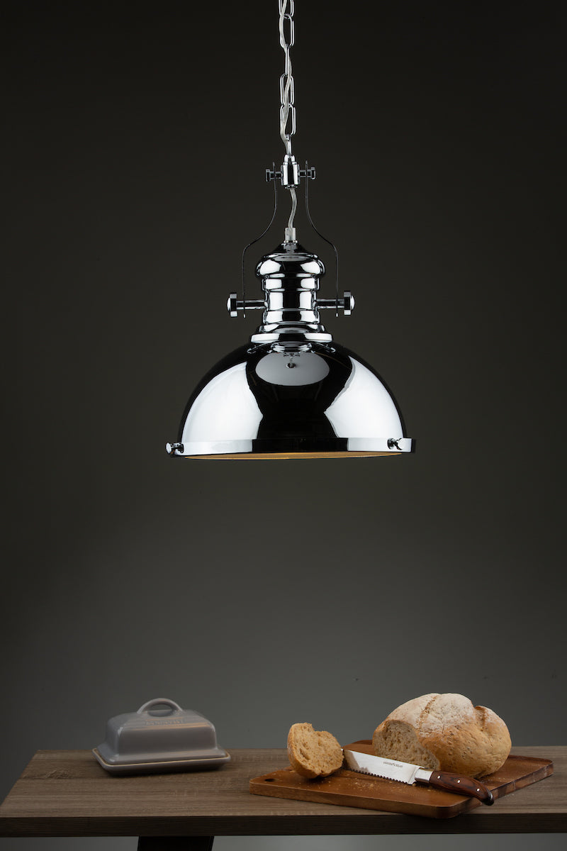 Arona 1 Light Pendant Polished Chrome<br>Polished Chrome
