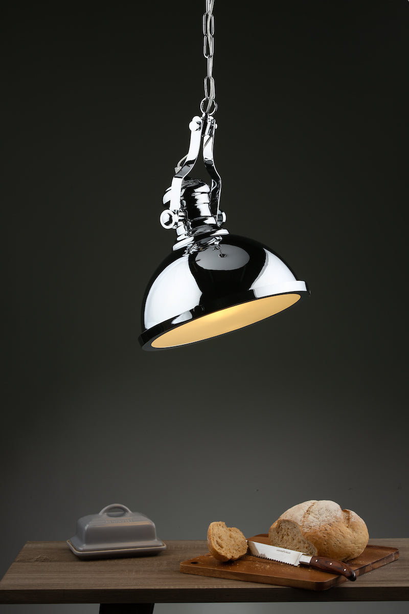 Arona 1 Light Pendant Polished Chrome<br>Polished Chrome