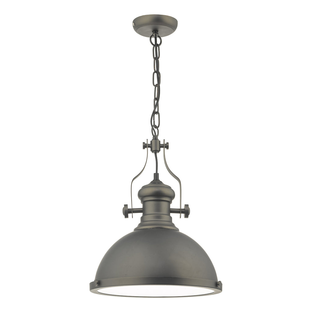Arona Pendant Antique Pewter & Glass<br>Antique Pewter