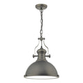Arona Pendant Antique Pewter & Glass<br>Antique Pewter