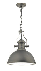 Arona Pendant Antique Pewter & Glass<br>Antique Pewter