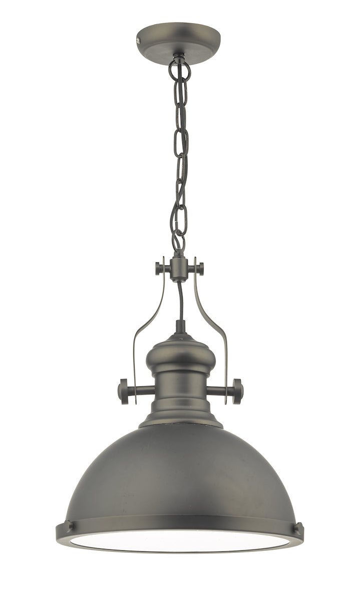 Arona Pendant Antique Pewter & Glass<br>Antique Pewter
