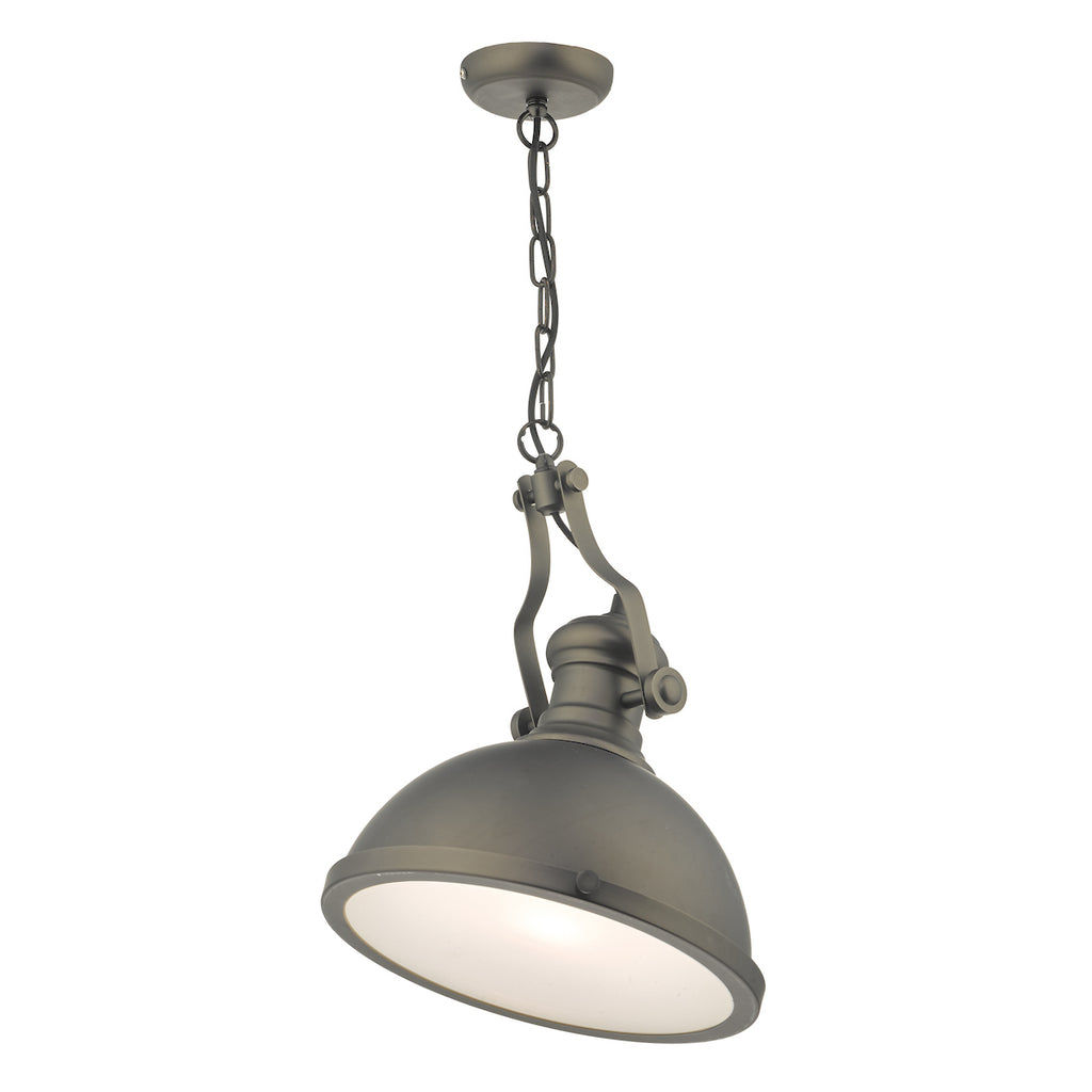 Arona Pendant Antique Pewter & Glass<br>Antique Pewter