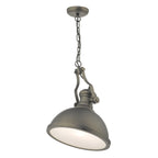 Arona Pendant Antique Pewter & Glass<br>Antique Pewter