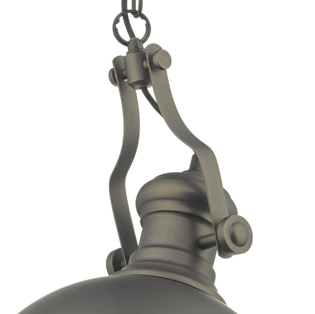 Arona Pendant Antique Pewter & Glass<br>Antique Pewter