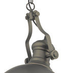 Arona Pendant Antique Pewter & Glass<br>Antique Pewter
