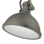 Arona Pendant Antique Pewter & Glass<br>Antique Pewter