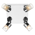 Artemis Bathroom 4 Light Spotlight Polished Chrome Glass IP44<br>Polished Chrome