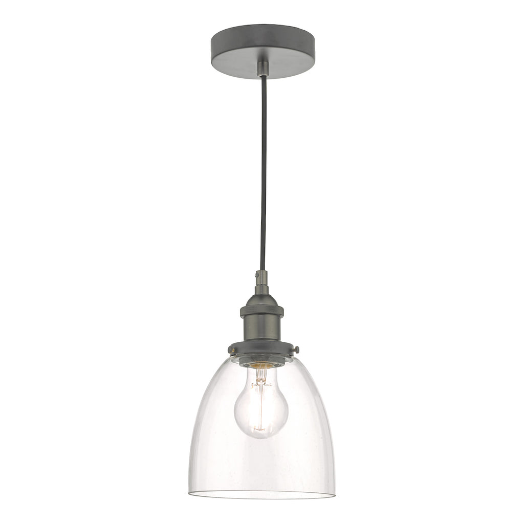 Arvin Pendant Antique Chrome & Glass<br>Antique Chrome